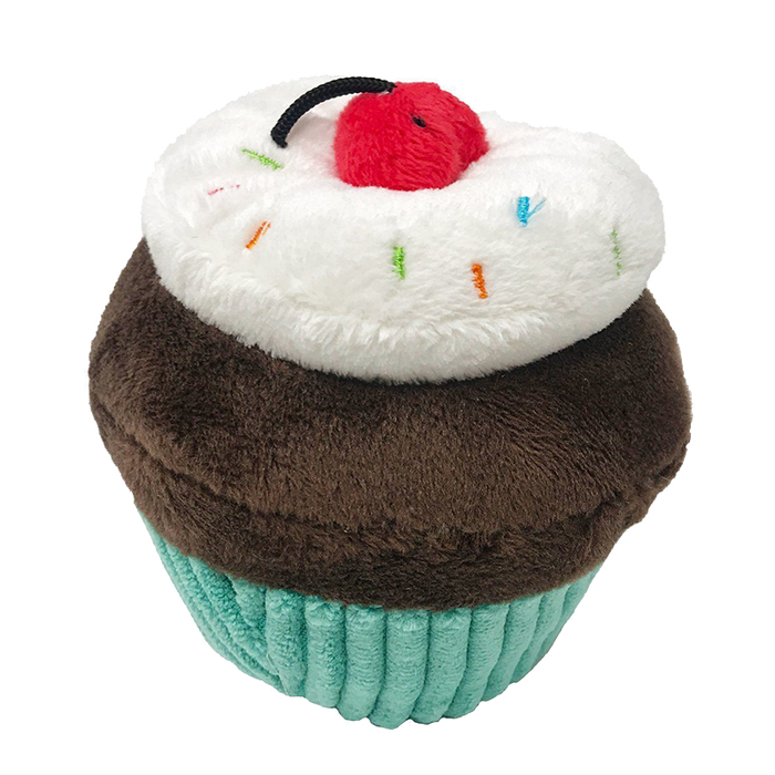 Cupcake Turquoise Mini Dog Toy